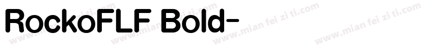 RockoFLF Bold字体转换